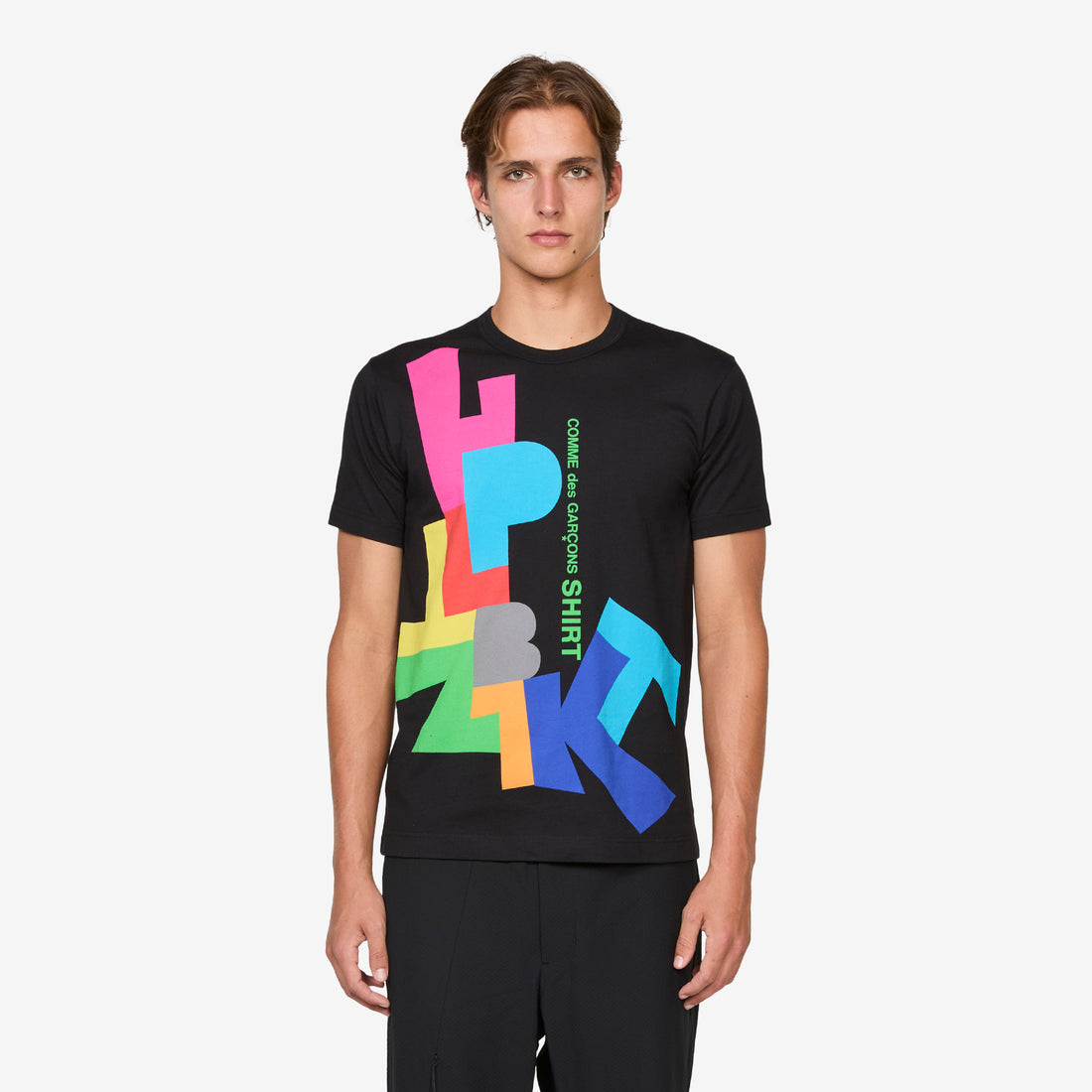 Graphic Printed T-Shirt Black Tees