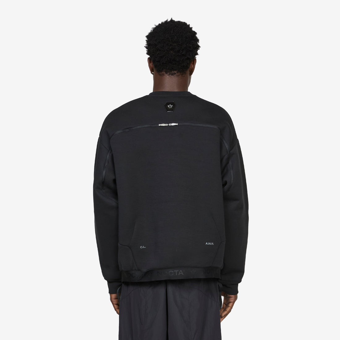 NOCTA Trapezoid Cut Crew-Neck Sweatshirt Black | Refblk Shirts