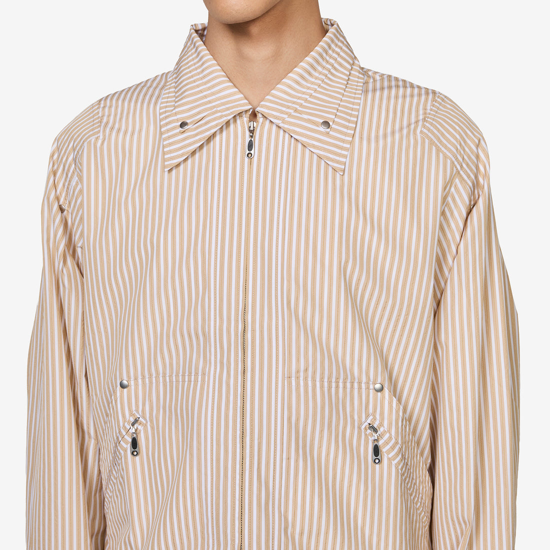 ASICS NOVALIS Mirbelioids Jacket Brown Stripe Jackets