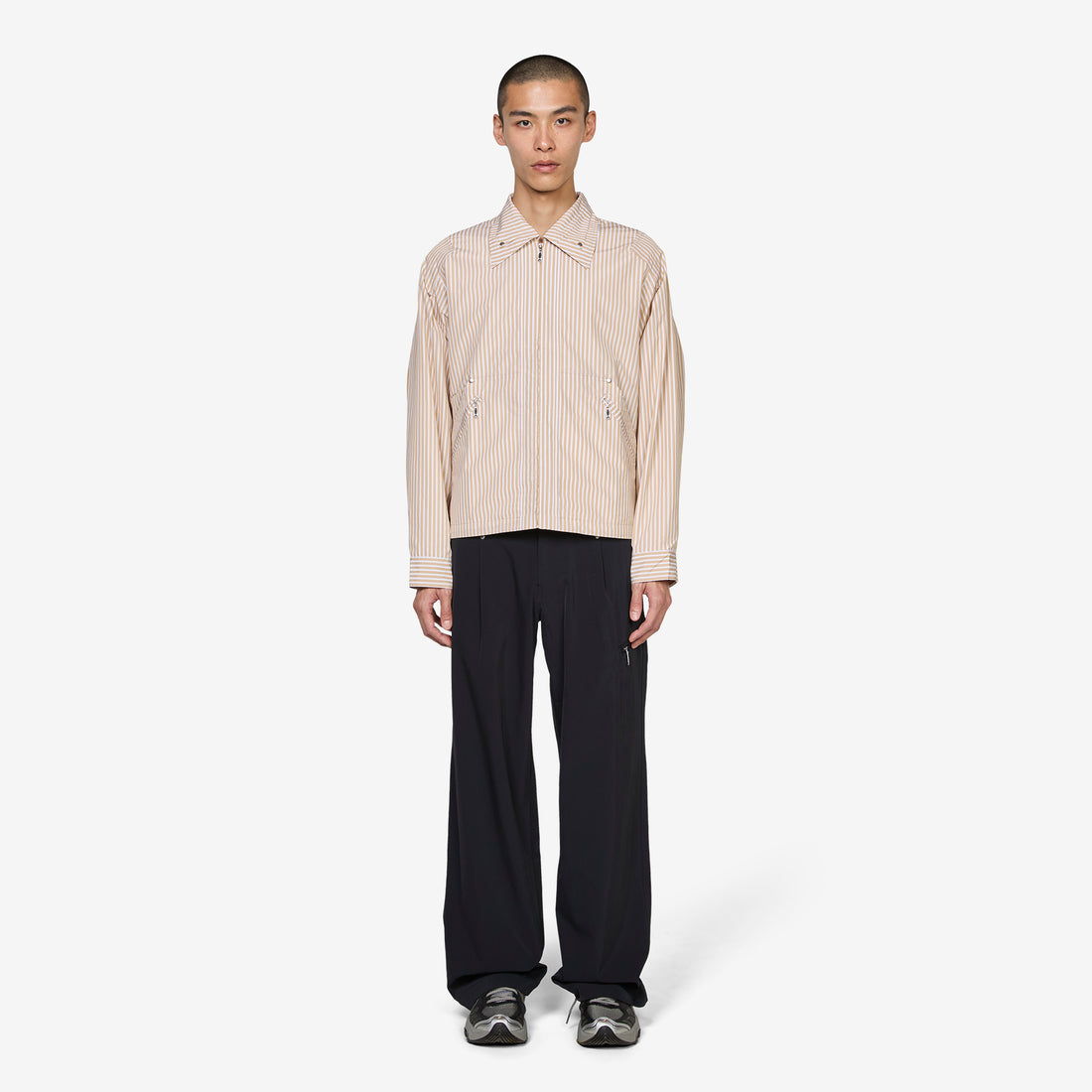 ASICS NOVALIS Mirbelioids Jacket Brown Stripe Jackets