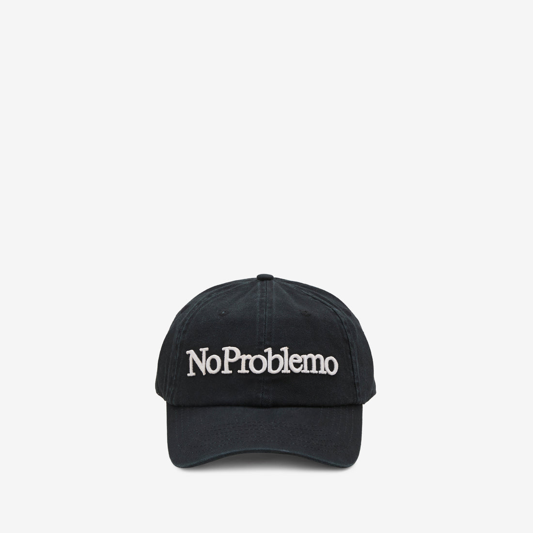 No Problemo Cap Washed Black Headwear