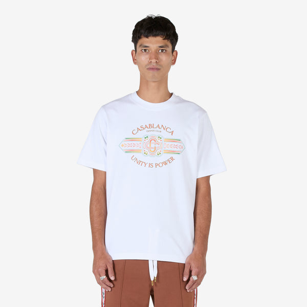 Unity Is Power Printed T-Shirt White