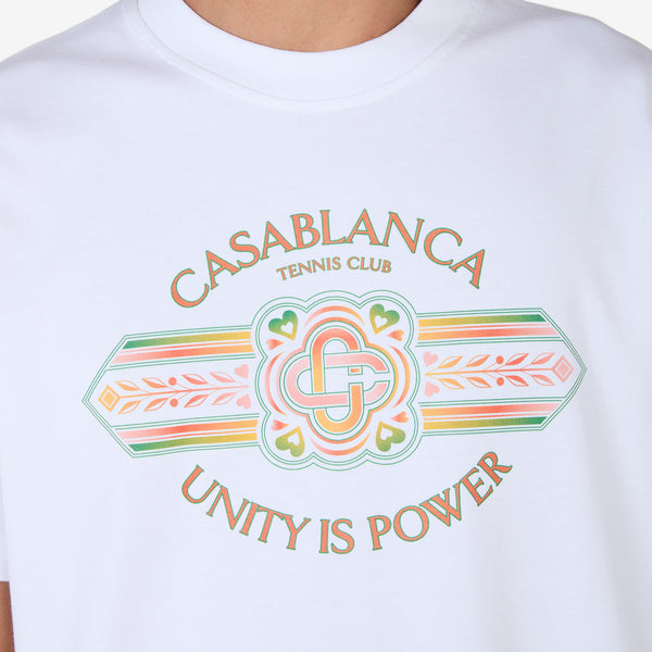 Unity Is Power Printed T-Shirt White