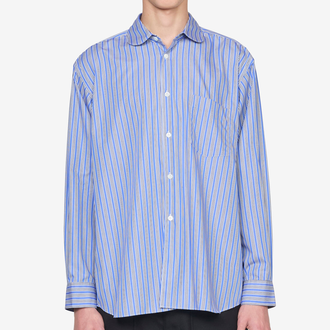 Forever Rounded Collar Shirt Stripe 2 Shirts