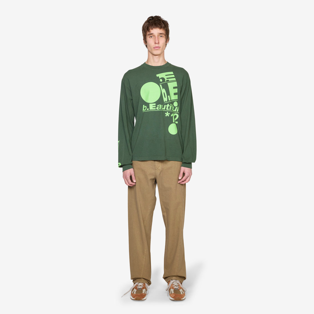 Balance Logo Longsleeve T-Shirt Green Tees