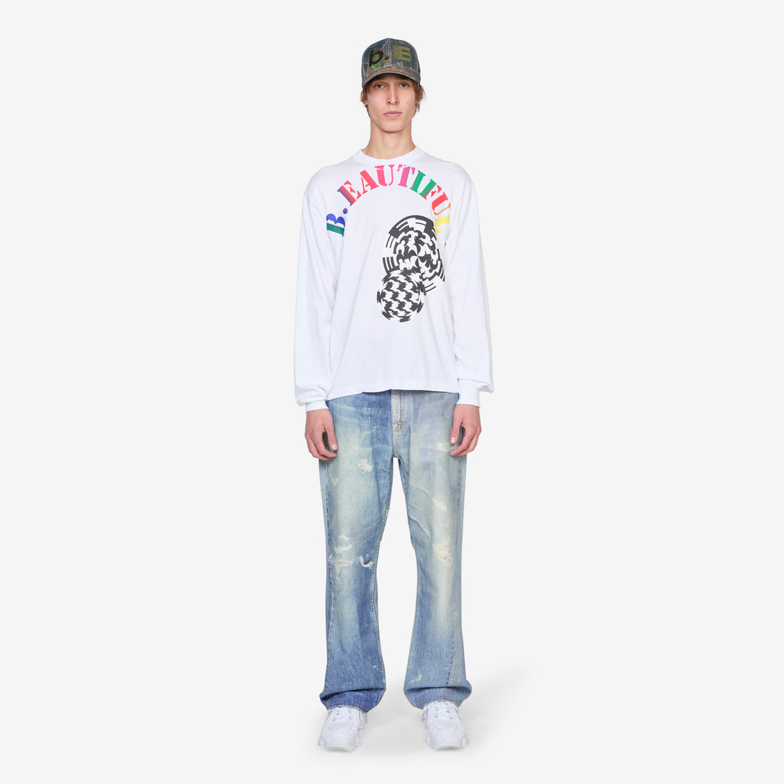 Silhouette Longsleeve T-Shirt White Tees