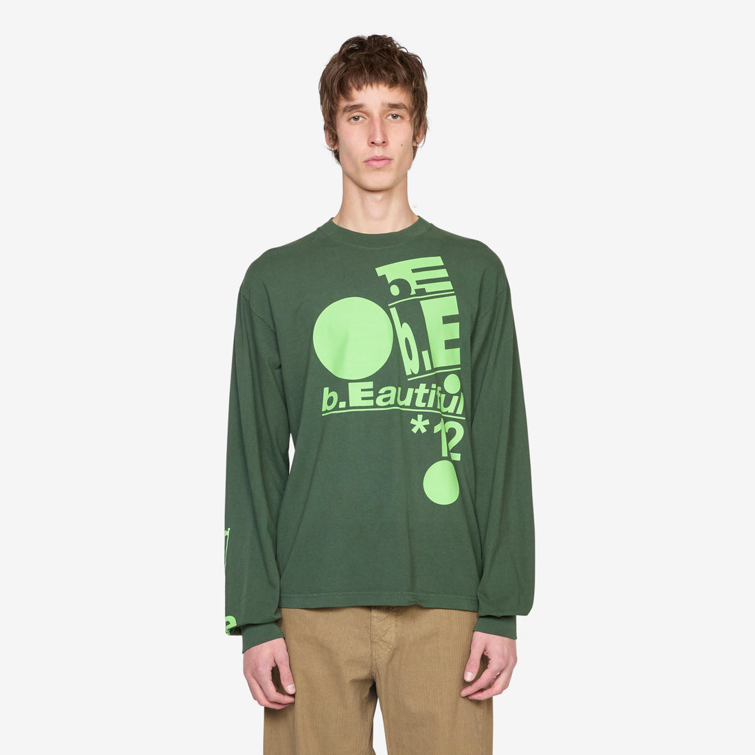 Balance Logo Longsleeve T-Shirt Green Tees