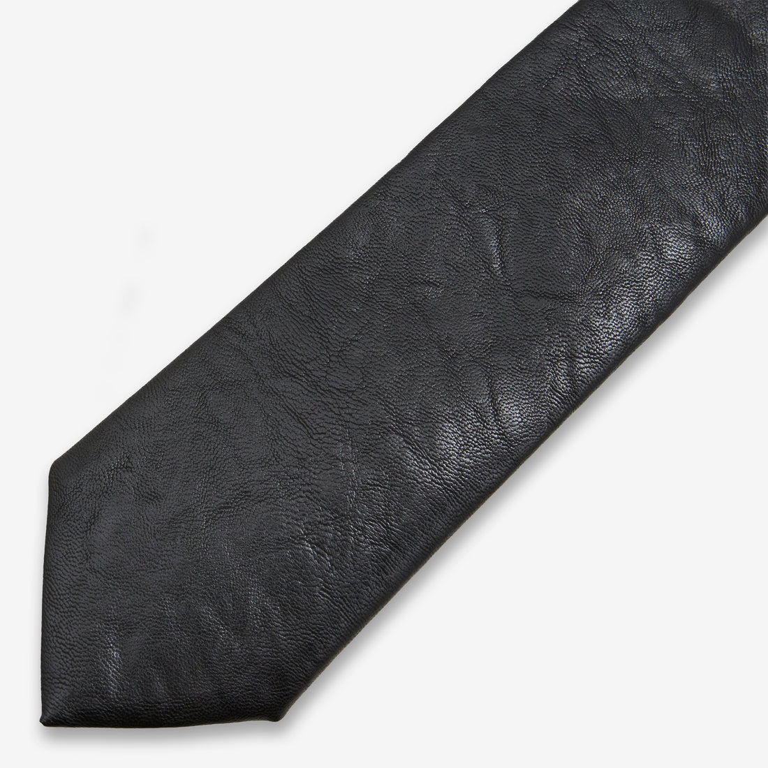 Tie Black Real Fake Leather Accessories