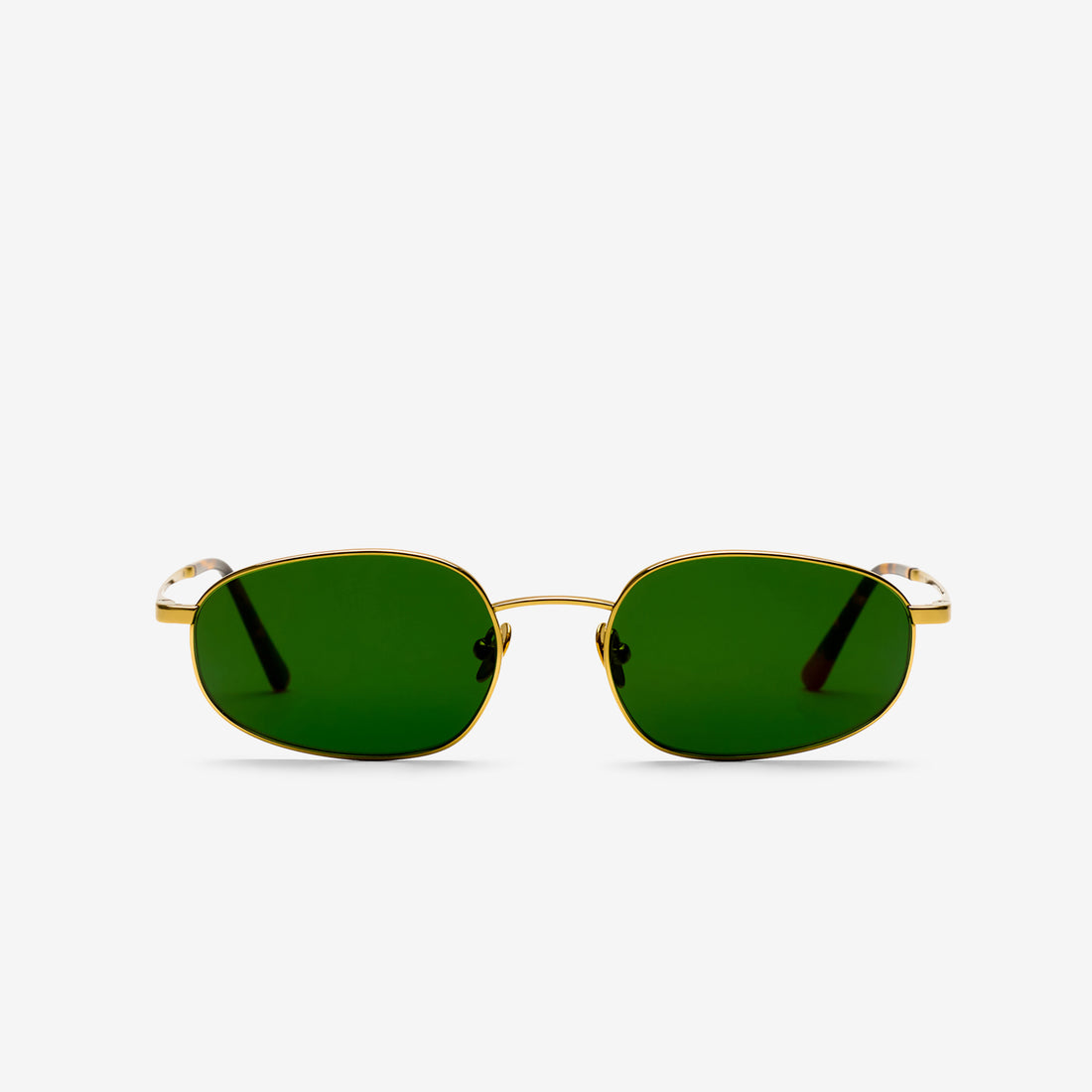 Otto Gold | Green Solid Lens Eyewear