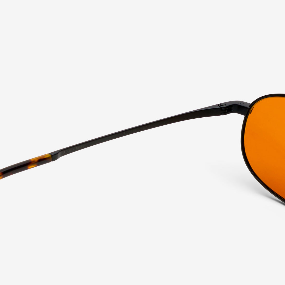 Otto Matte Black | Orange Solid Lens Eyewear