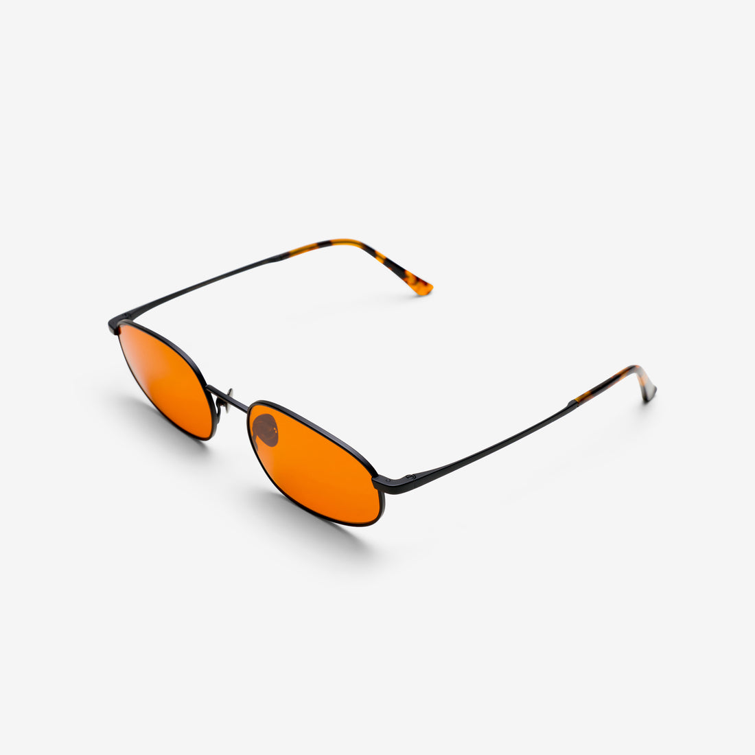 Otto Matte Black | Orange Solid Lens Eyewear