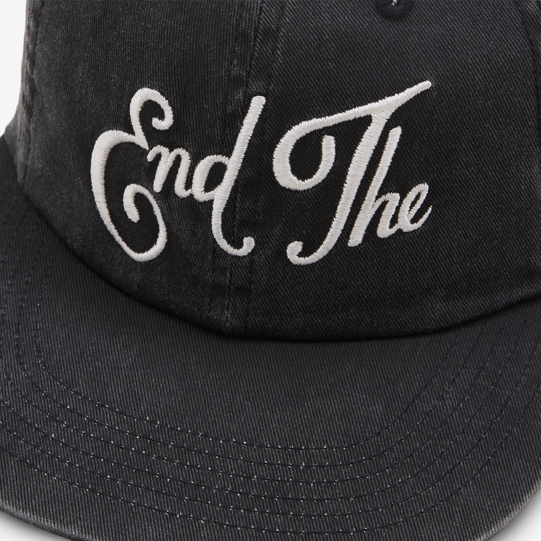 End The 6 Panel Hat Black Headwear