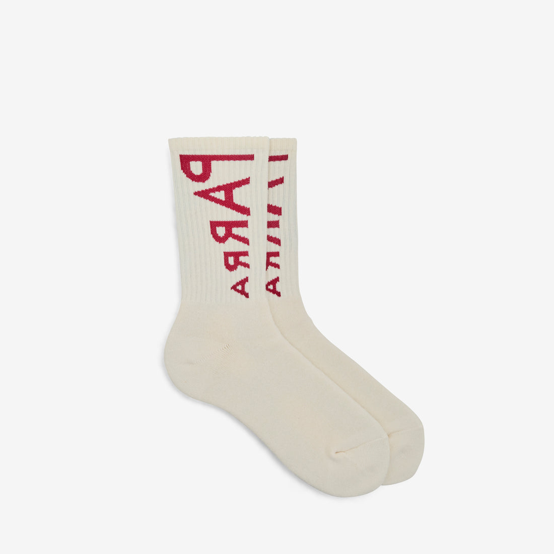 Reversed Flag Logo Crew Socks Off White Accessories