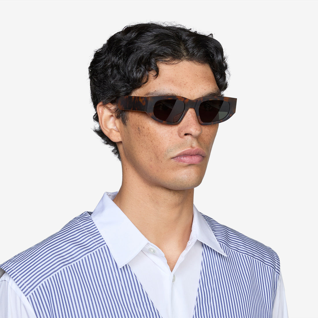 Eclipse Matte Havana | Green Solid Lens Eyewear