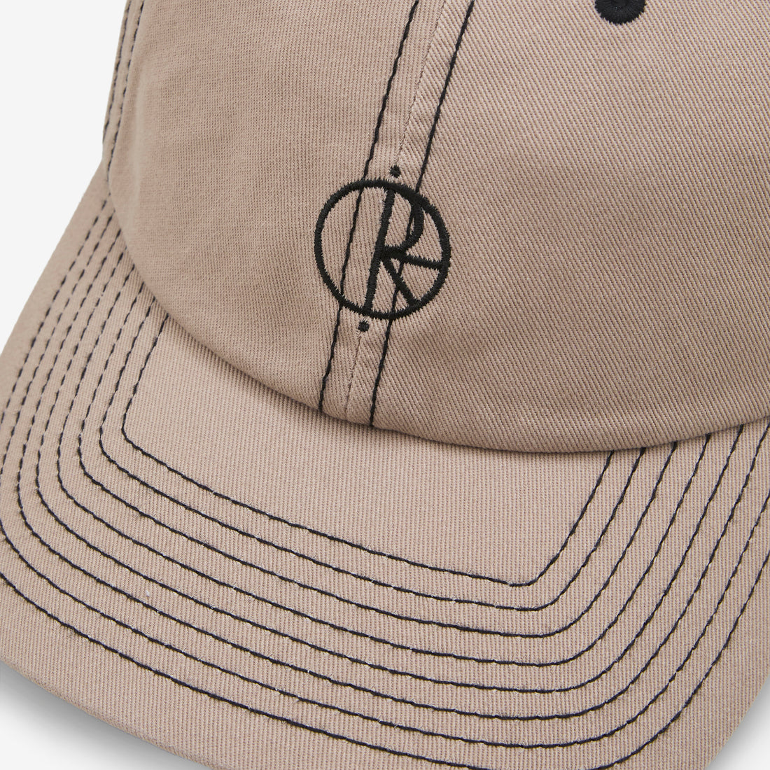 Contrast Sai Cap Washed Taupe Headwear