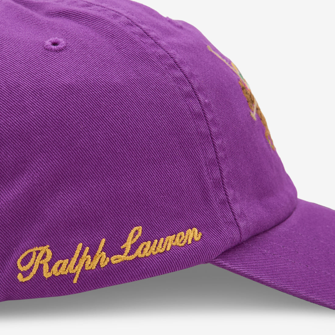 Triple-Pony Twill Ball Cap Purple Dawn Headwear