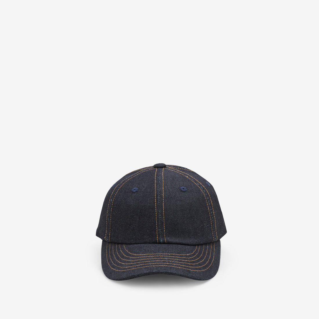 Standard Cap Raw Indigo Denim Headwear