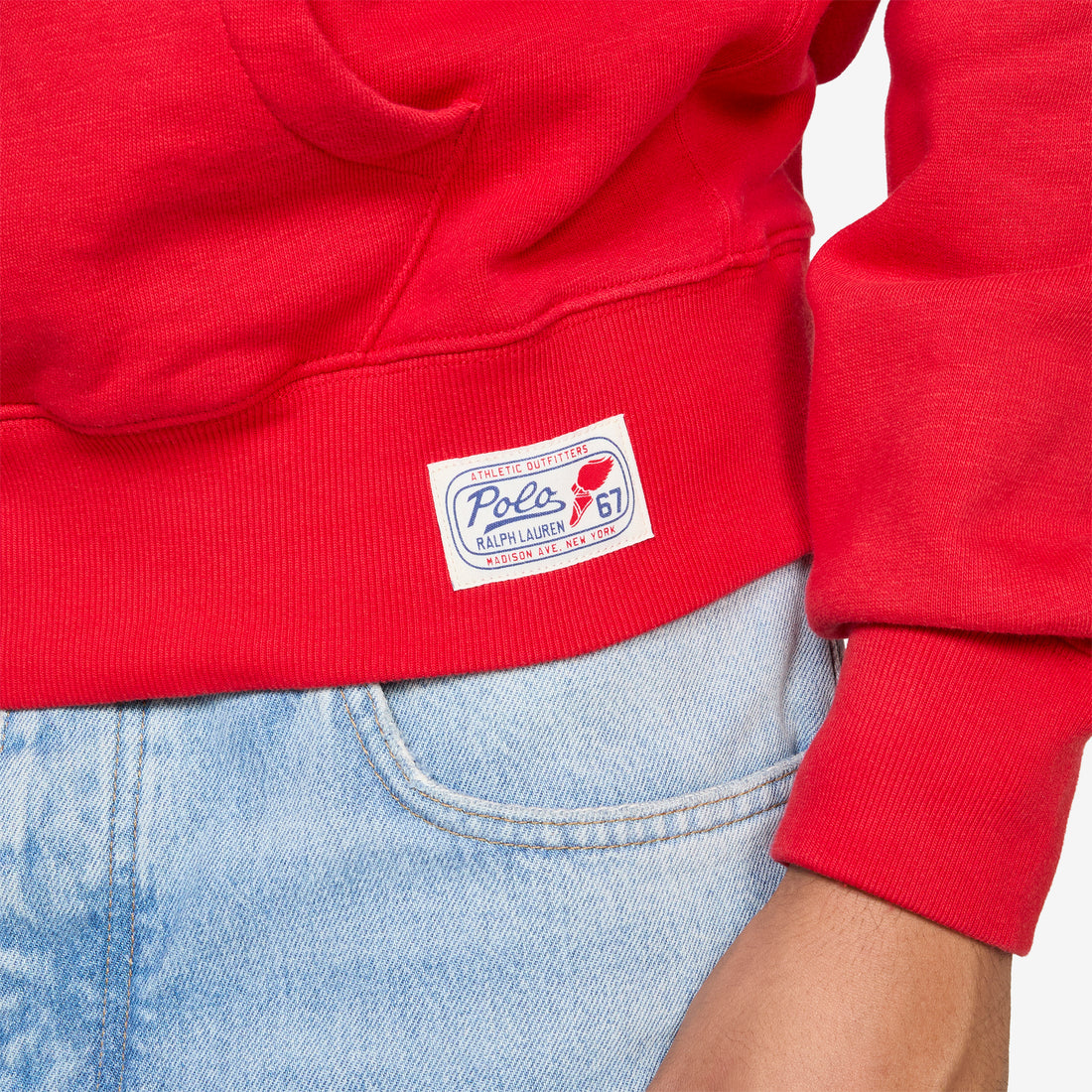 Slub Fleece Graphic Hoodie RL 2000 Red Jumpers