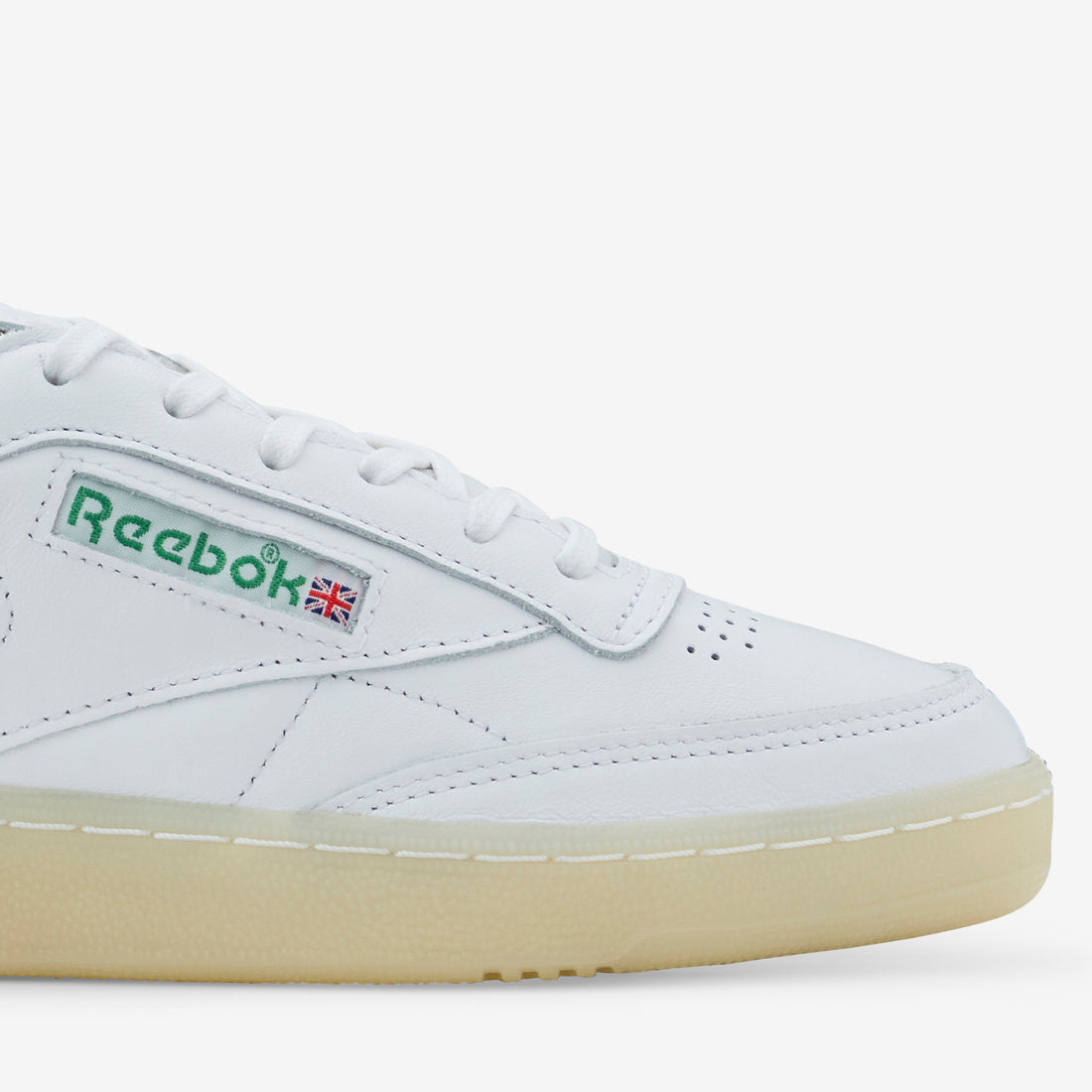 Club C 85 Vintage White | Glen Green | Vector Red Footwear