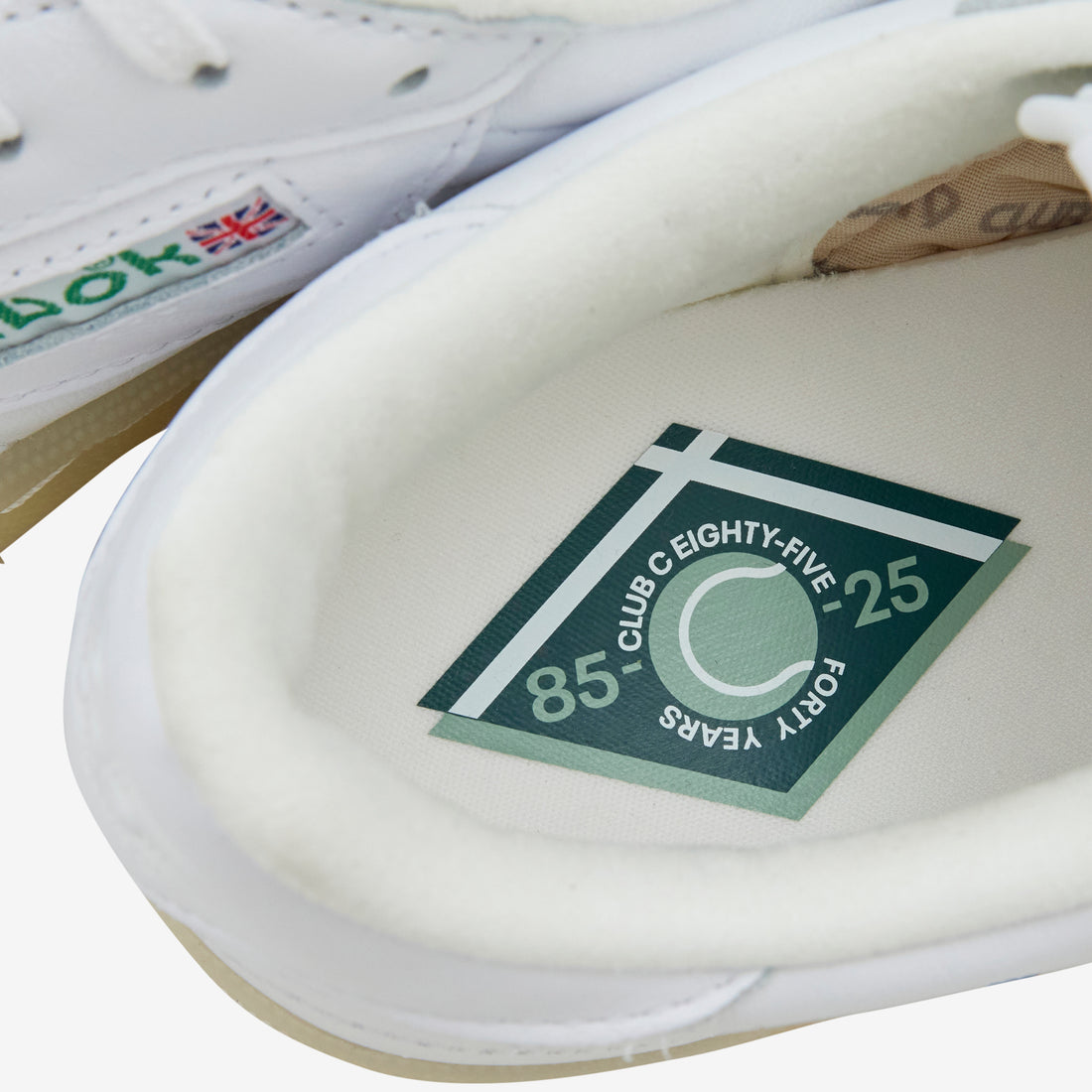 Club C 85 Vintage White | Glen Green | Vector Red Footwear