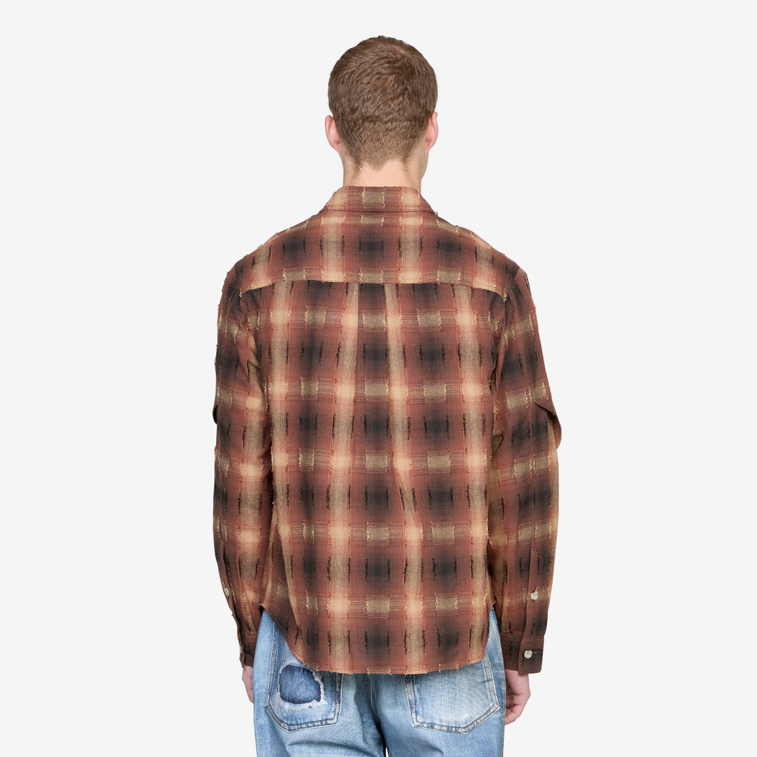 Check Layered Shirt Brown Shirts