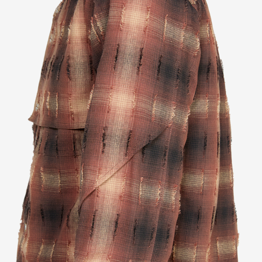 Check Layered Shirt Brown Shirts