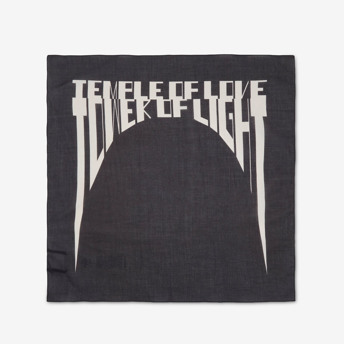 Tower of Love Bandana Black | Pearl Printed Cotton Accessories