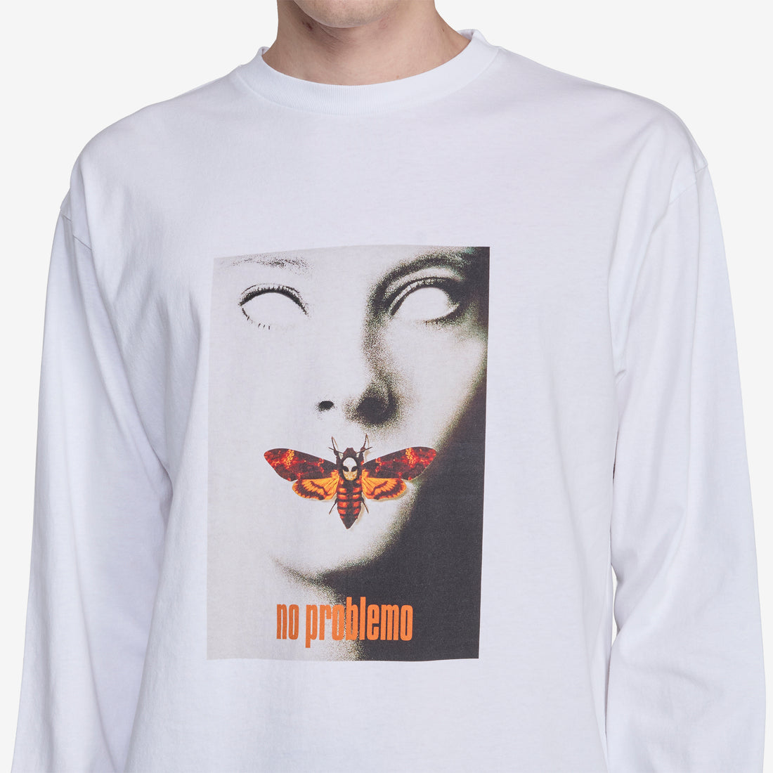 No Silence Longsleeve T-Shirt White Tees