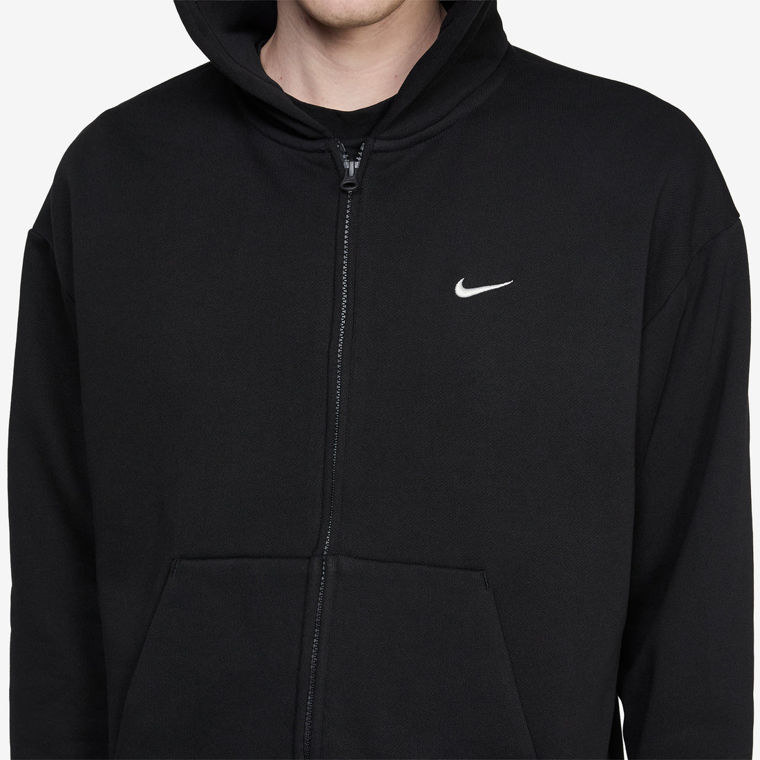 Solo Fleece Full-Zip Hoodie Total Black | Sail Jumpers