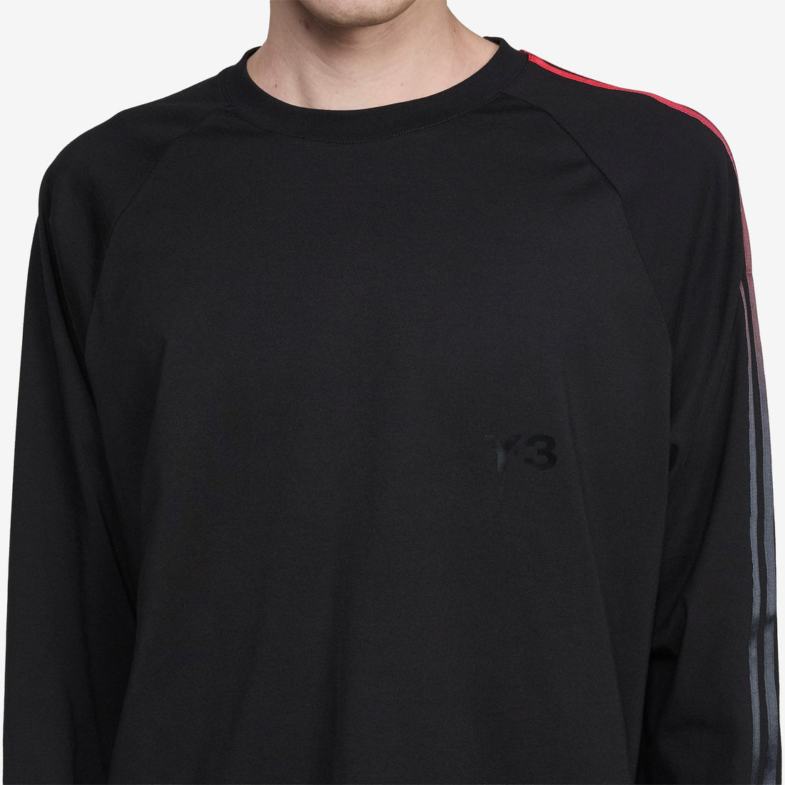 Y-3 Oversized Gradient Stripes Longsleeve T-Shirt Black Tees