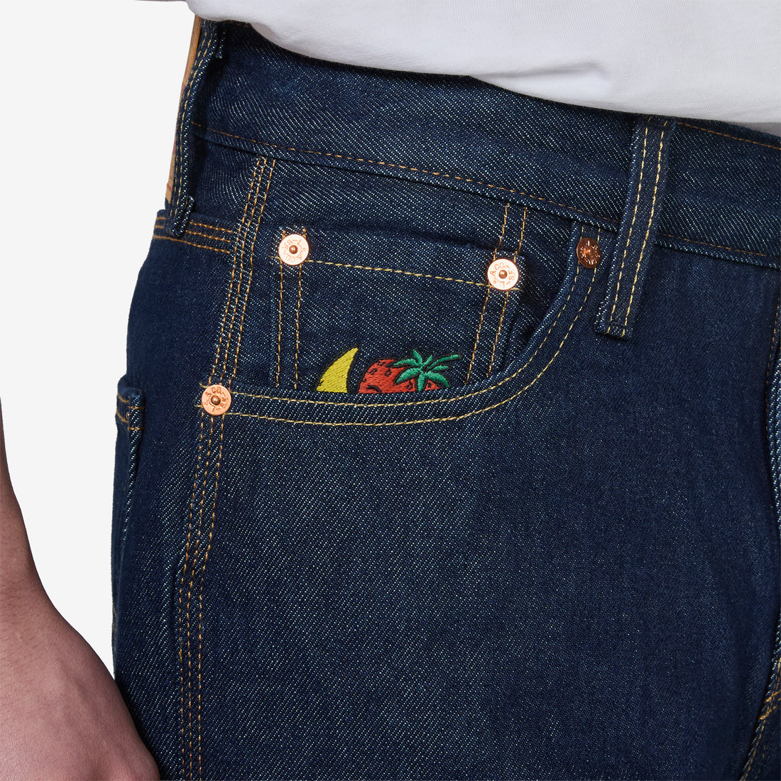 Sky High Farm x Loose Jeans Rinse Pants