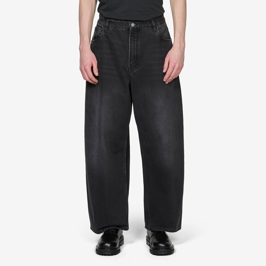 Paolo Jean Washed Black Pants
