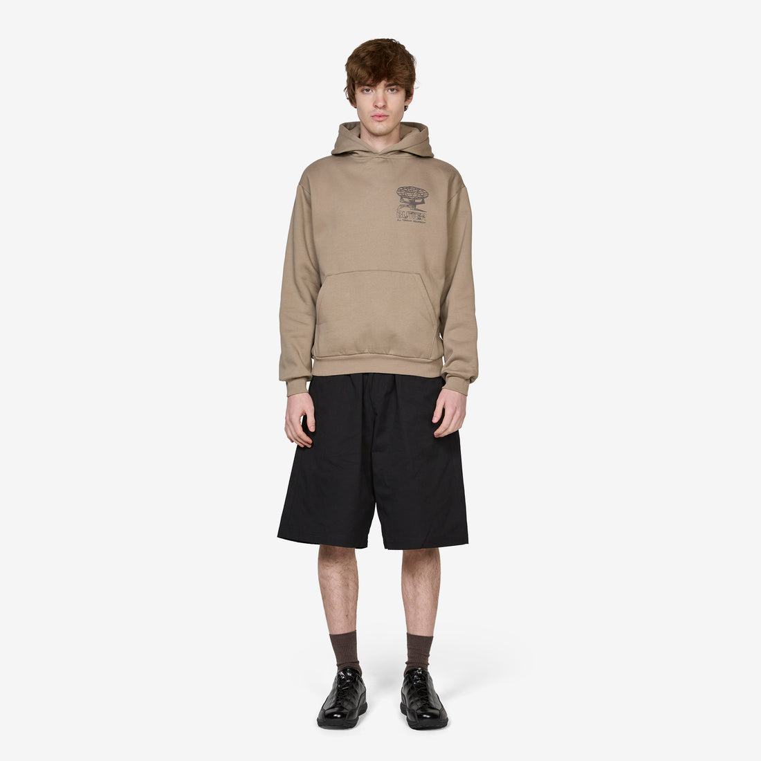 Terrain Pullover Hood Stone Jumpers