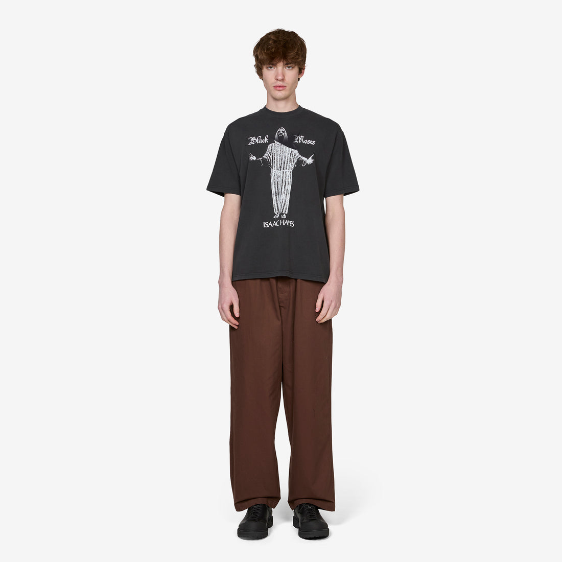 Black Moses T-Shirt Washed Black Tees