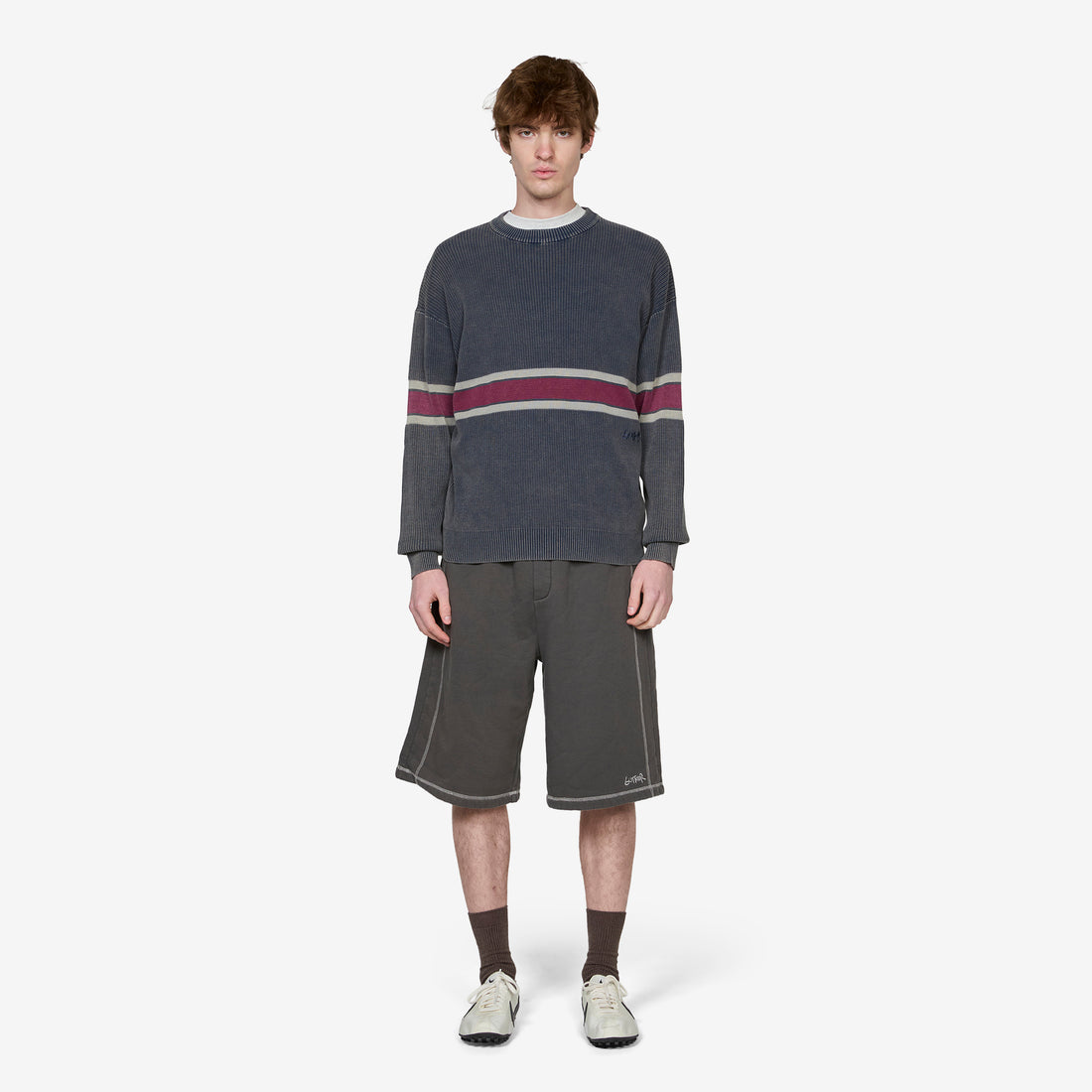 Break Knit Sweater Washed Navy Jumpers