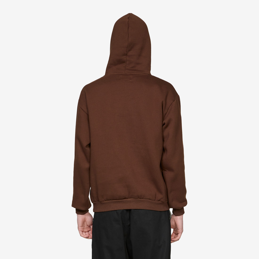 Warped Pullover Hood Dark Brown Jumpers