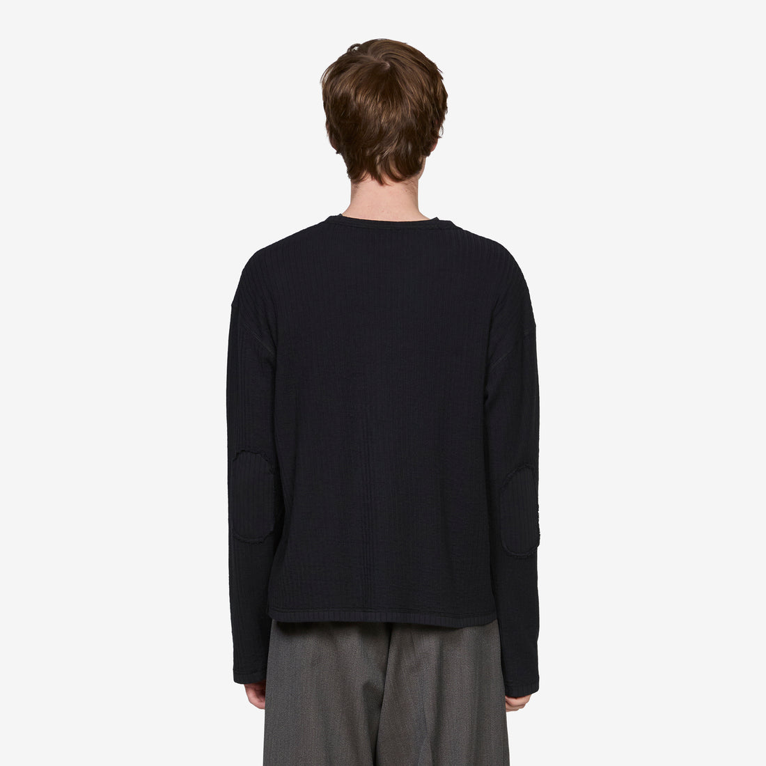 Reverse Rib Sweater Black Jumpers