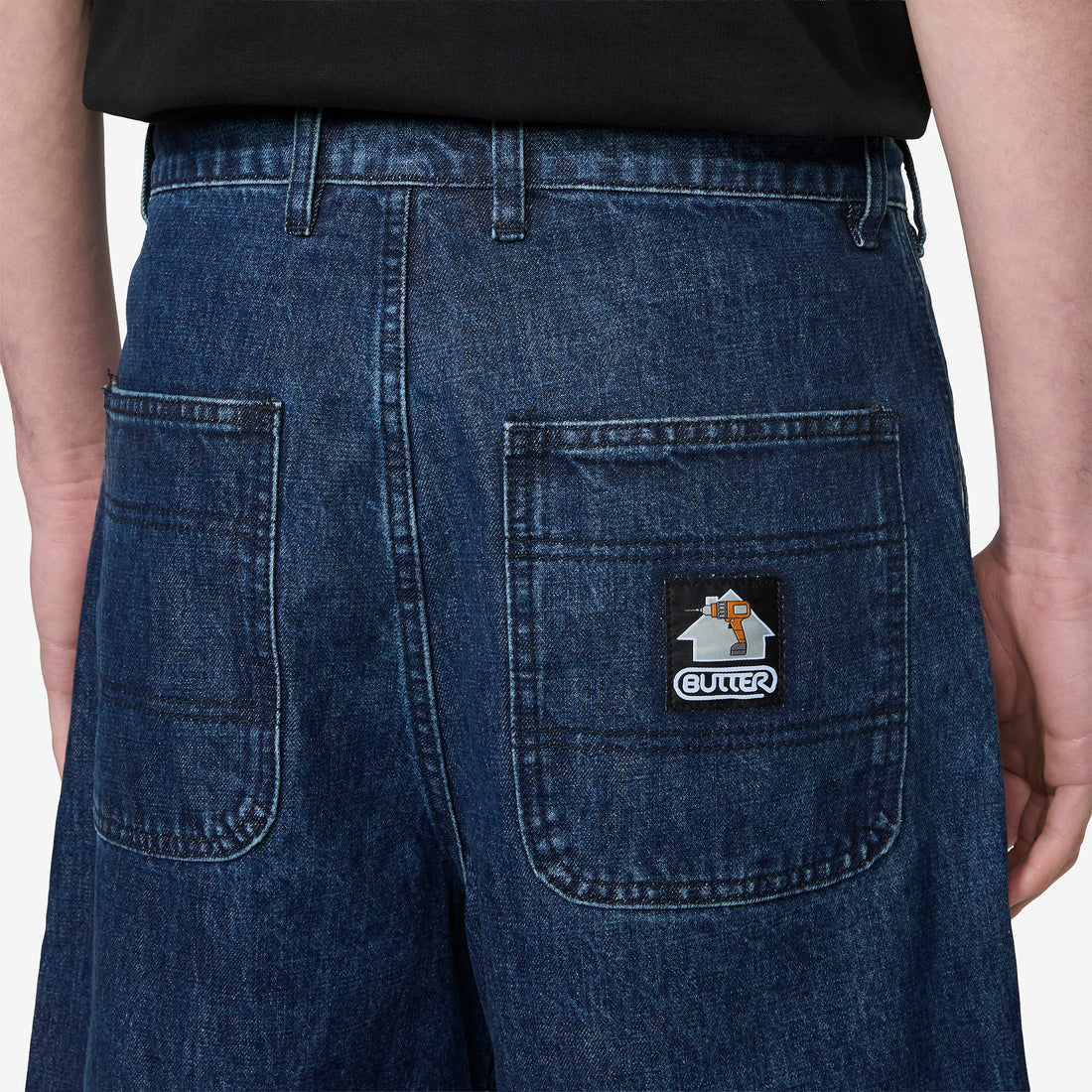 Work Shorts Worn Indigo Shorts