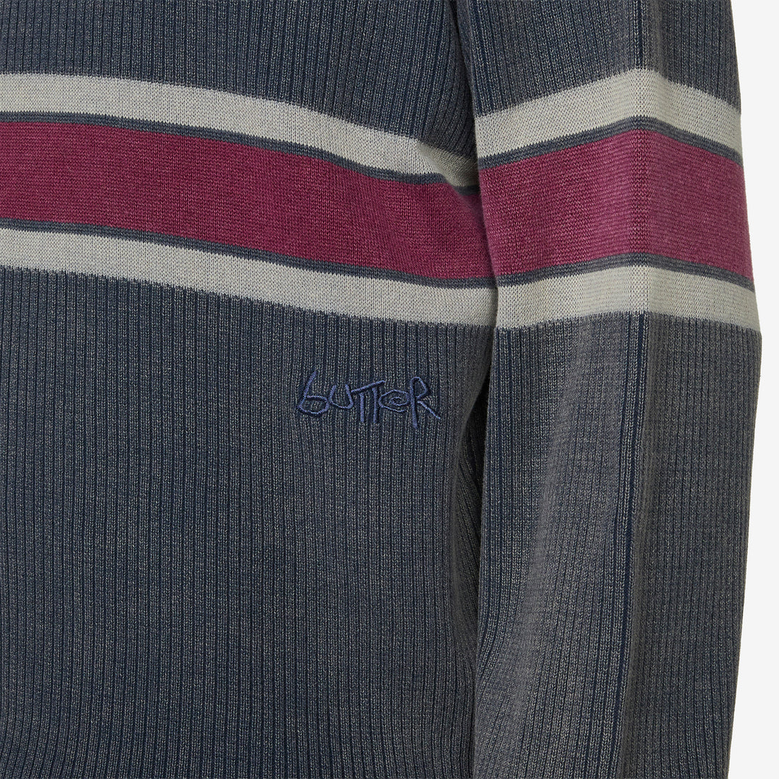 Break Knit Sweater Washed Navy Jumpers