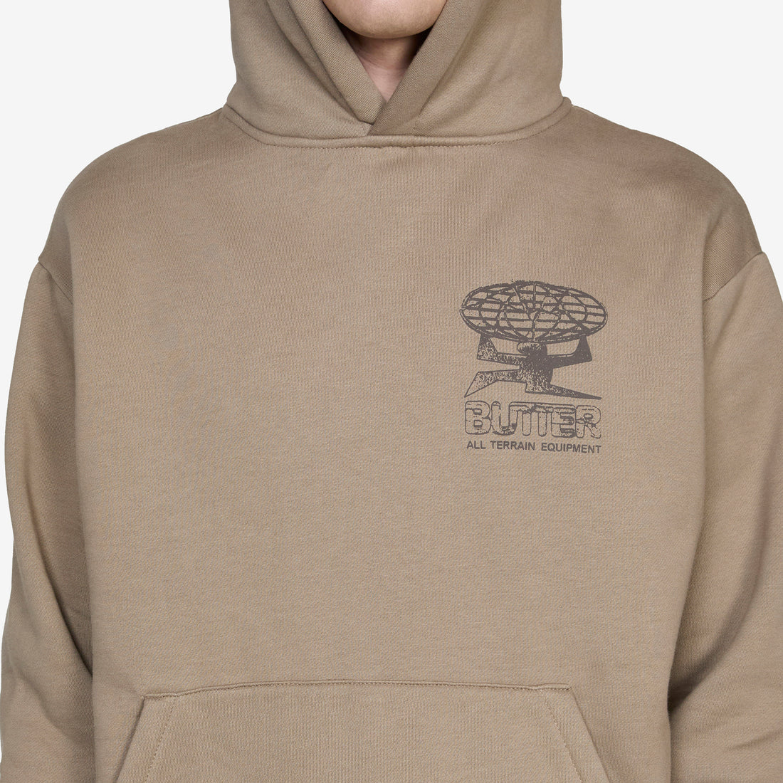 Terrain Pullover Hood Stone Jumpers