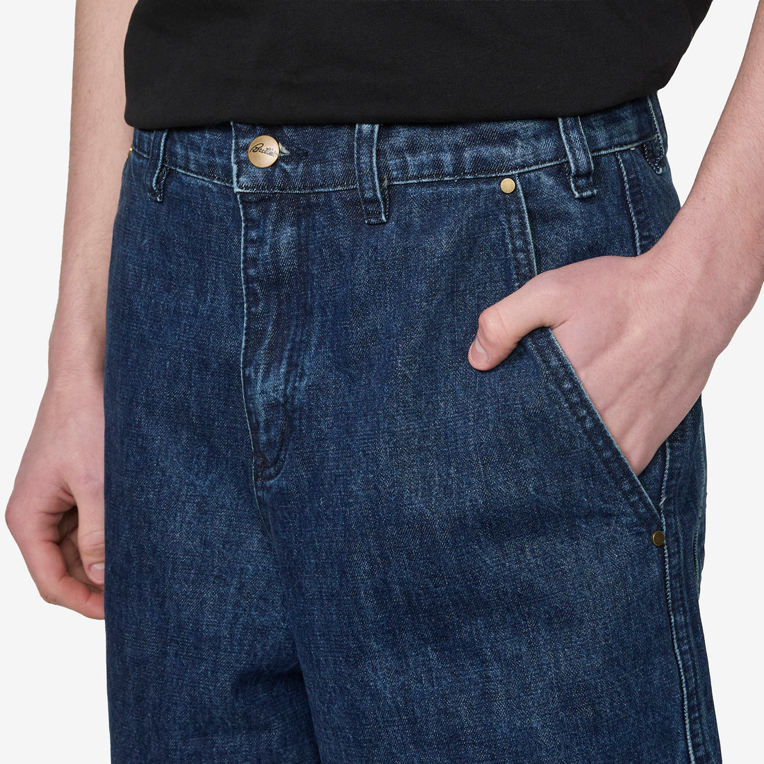 Work Shorts Worn Indigo Shorts