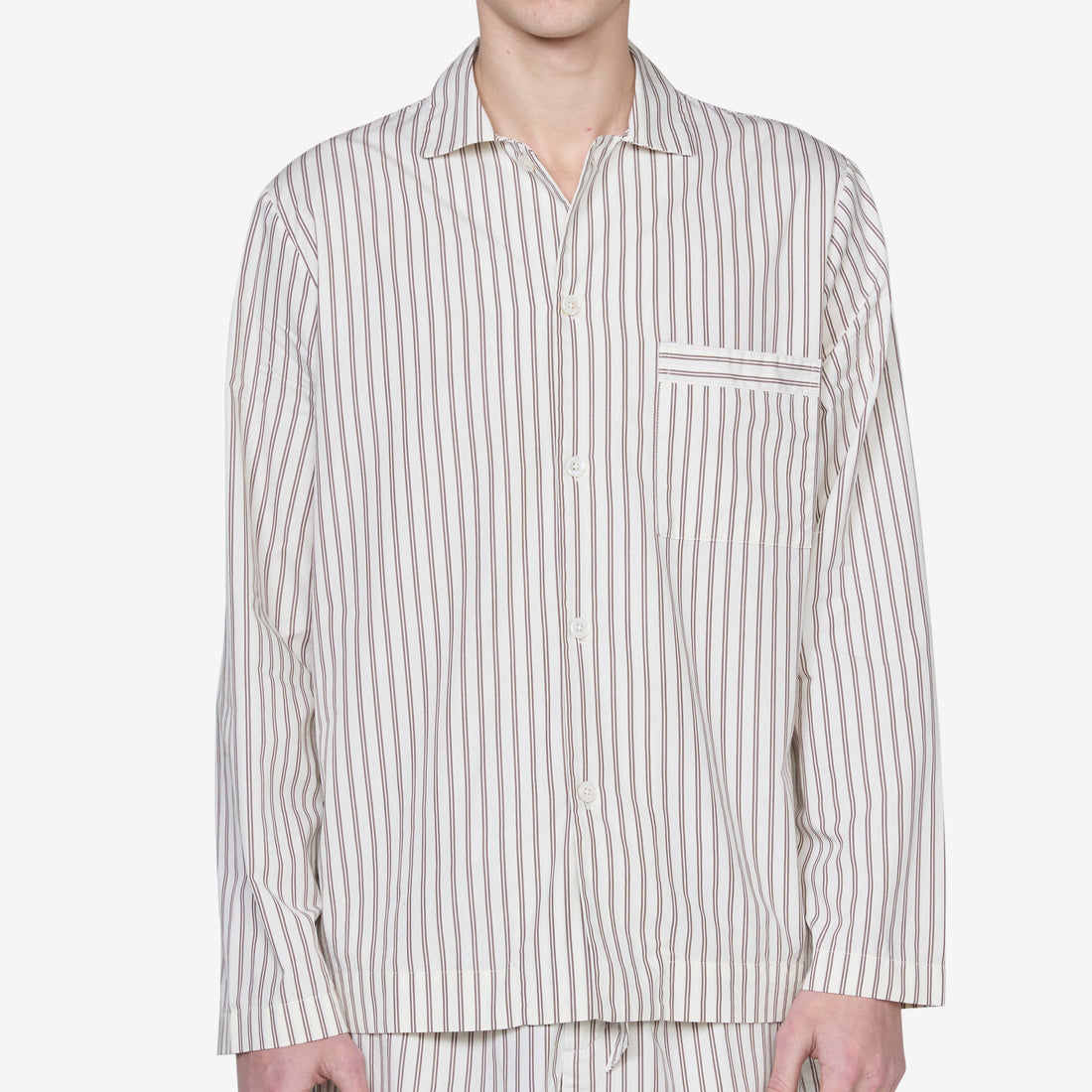 Cotton Poplin Pyjama Shirt Hopper Stripes Shirts