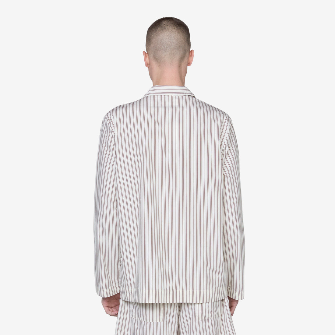 Cotton Poplin Pyjama Shirt Hopper Stripes Shirts