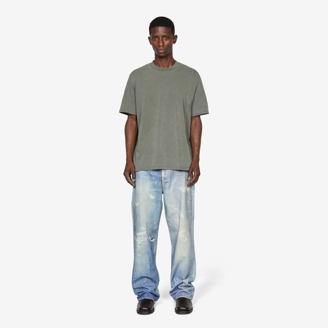 Box T-Shirt Worn Olive Legacy Jersey Tees