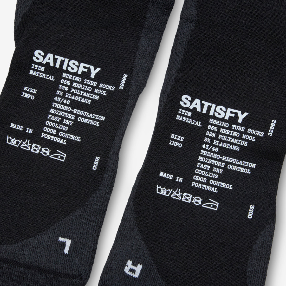 Merino Nylon Tube Socks Black Accessories