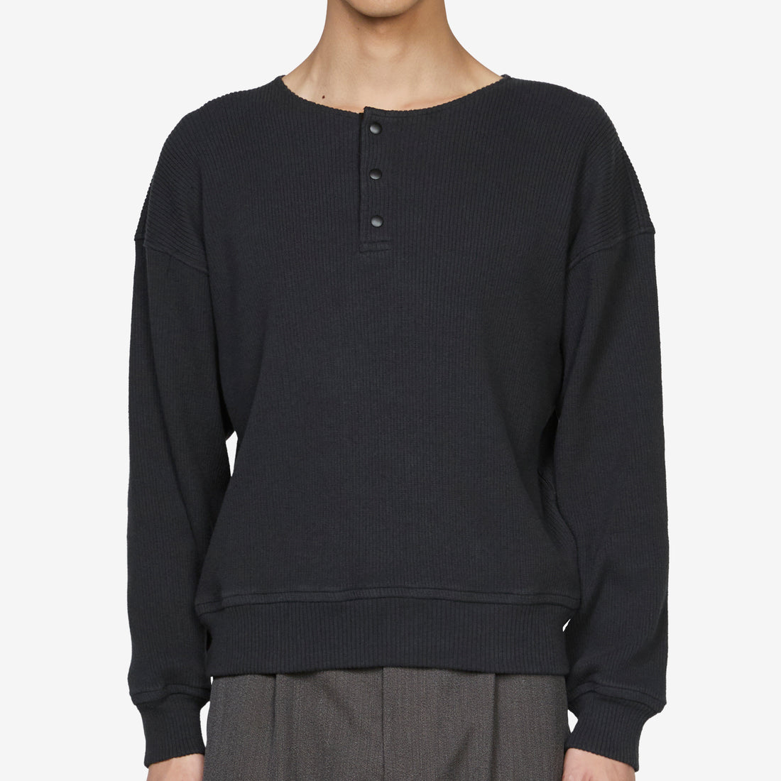 Ballon Sweatshirt Furnace Black Beefy Rib Shirts