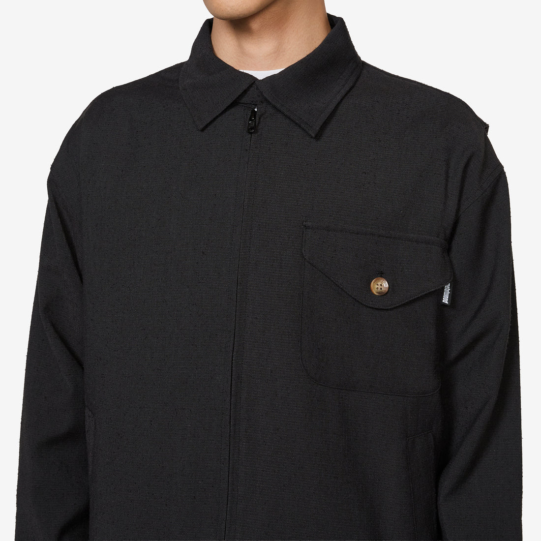 Cotton Blouson Black Jackets