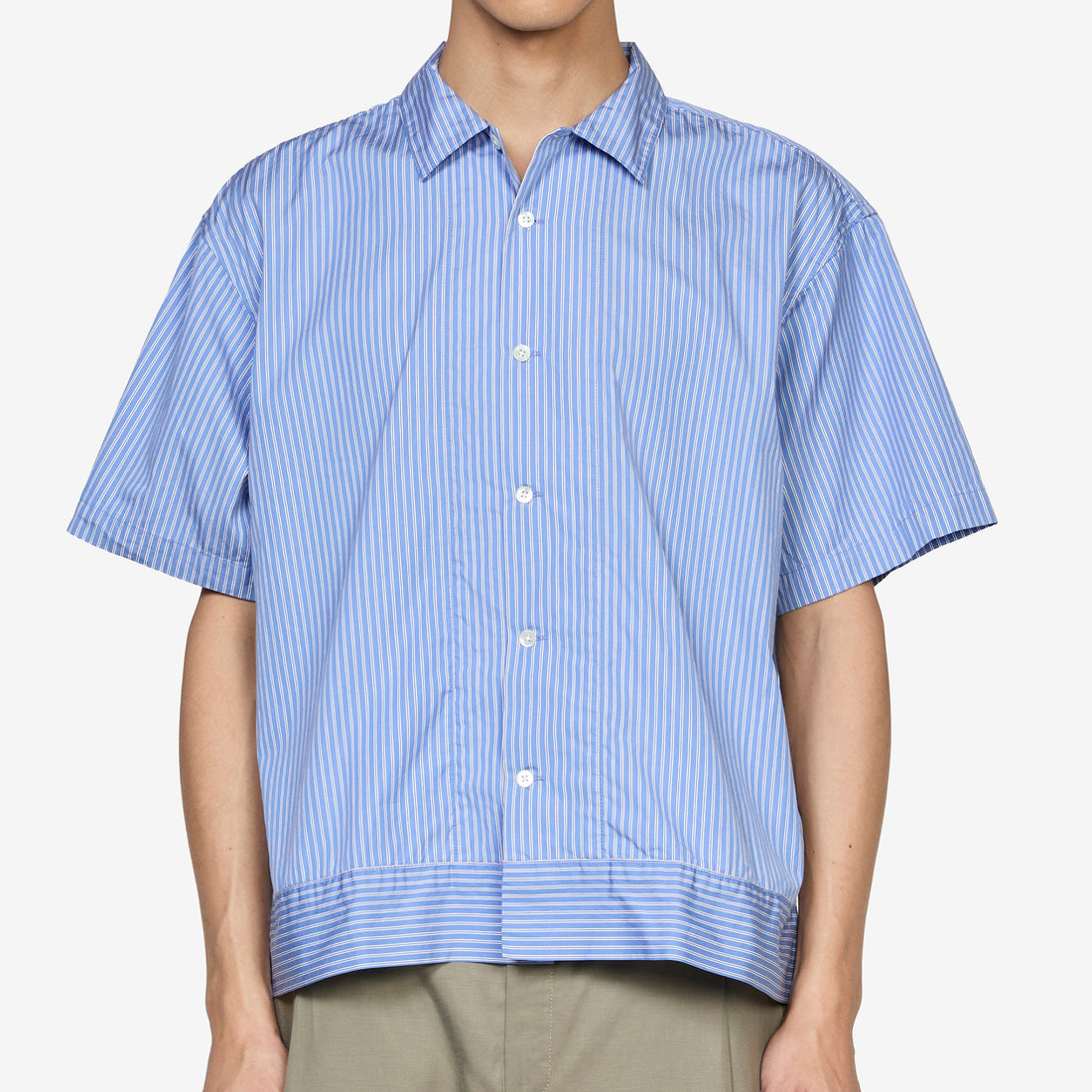 Claude Striped Shirt Blue Stripe Shirts