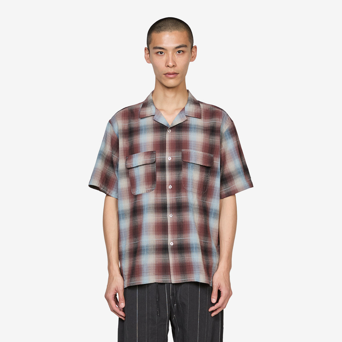 Sam Dobby Ombre Shirt Brown Shirts