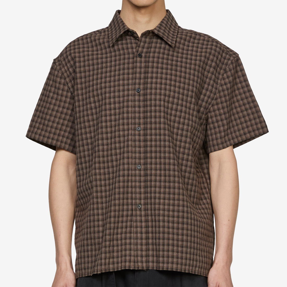 Hold Shirt Brown Check Shirts